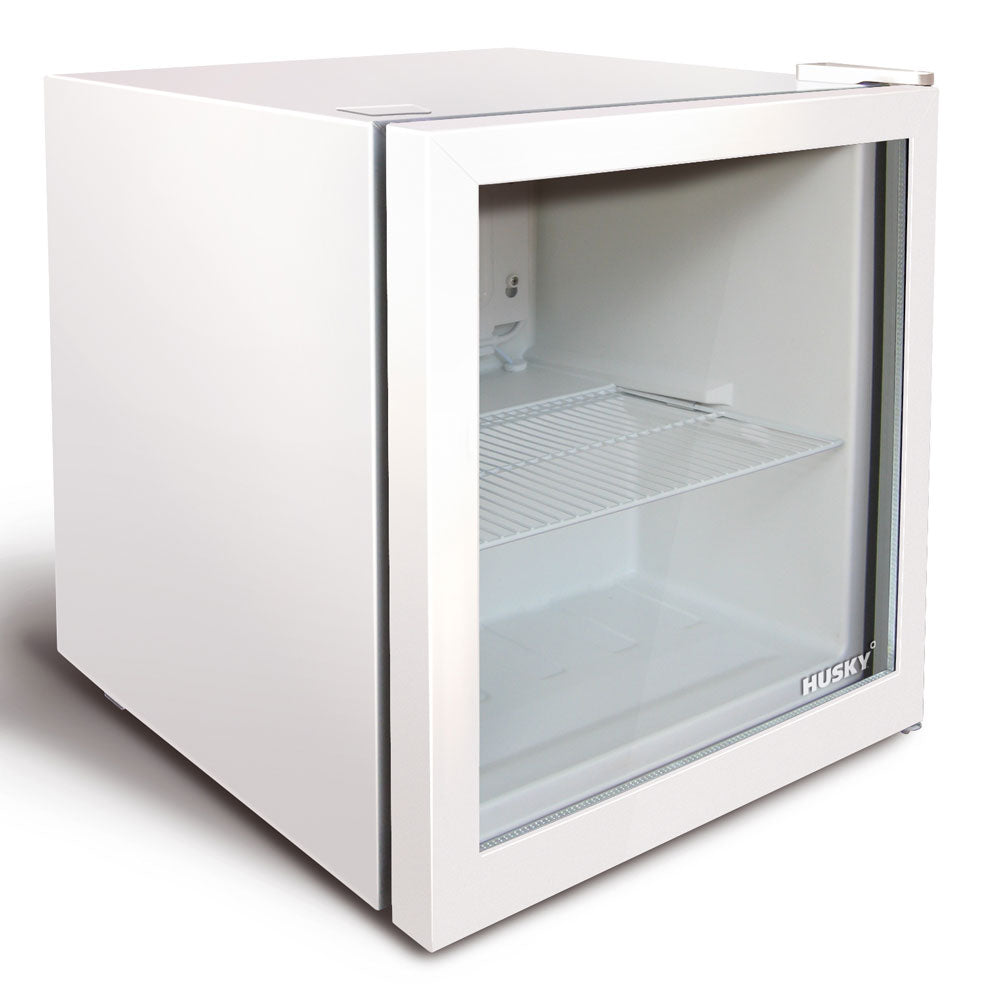 Husky 48L Glass Door Mini Bar Fridge in White (CKK48-238-WH-AU .1)