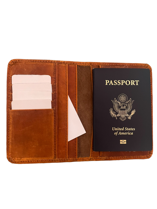 Slim Leather Passport Wallet