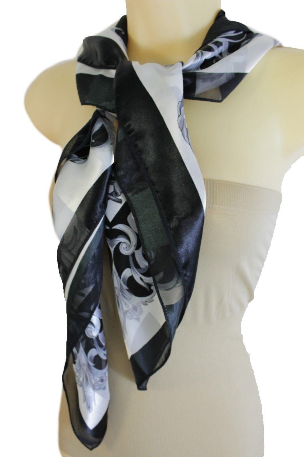 black dressy scarf