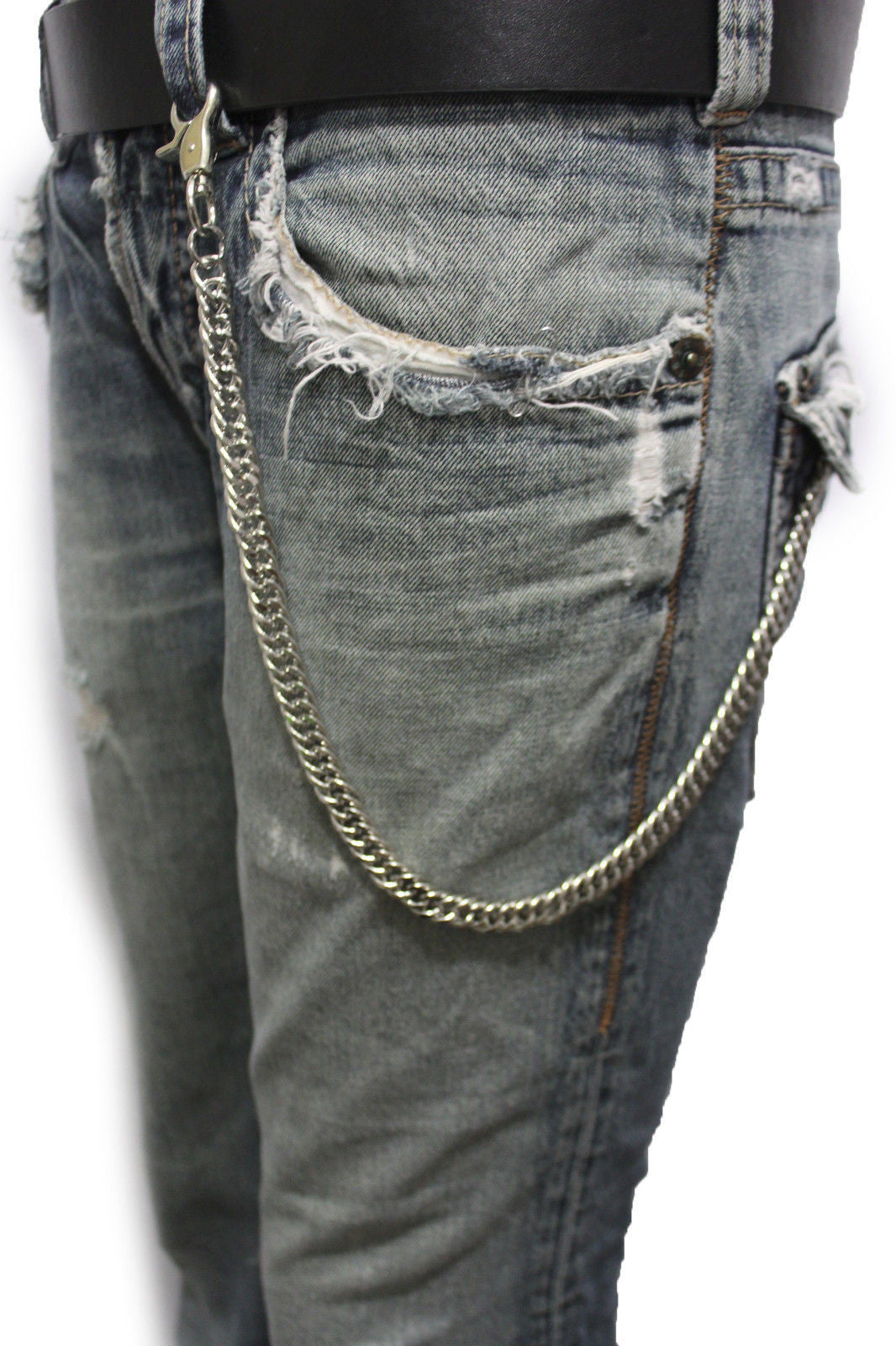 mens jeans with chains