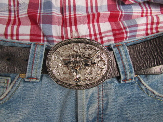 big cowboy belt buckles