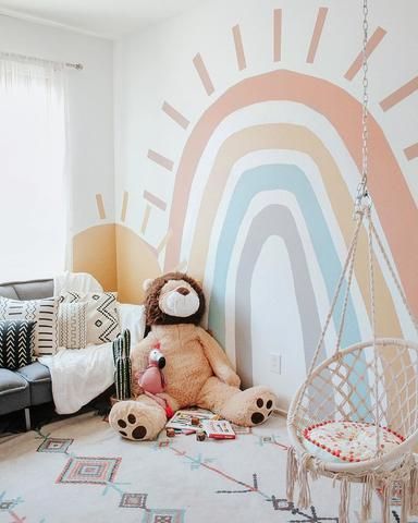 Rainbow decoration baby bedroom ideas