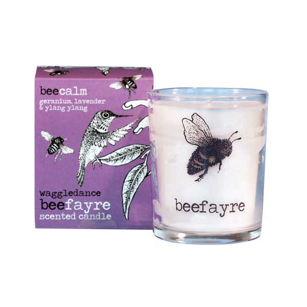 Bee calm scented candle votive