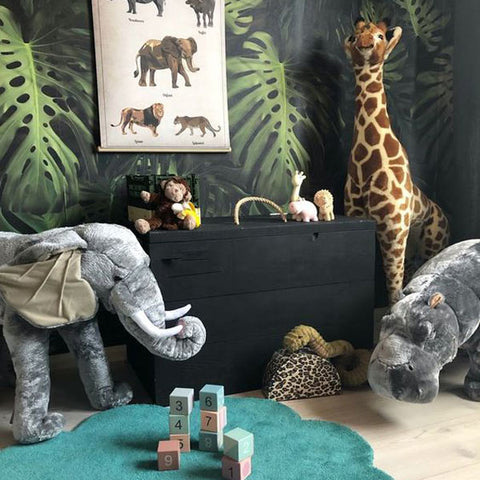 Unisex baby nursery jungle decor