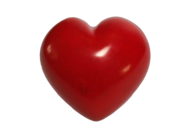 Red Soapstone Heart Paperweight