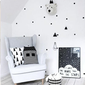 Baby Nursery decor, Monochrome Hipster bedroom