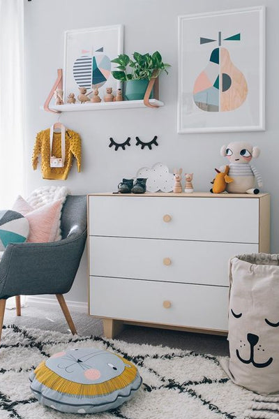 Baby Nursery Decor, Hipster and Indie Styling bedroom