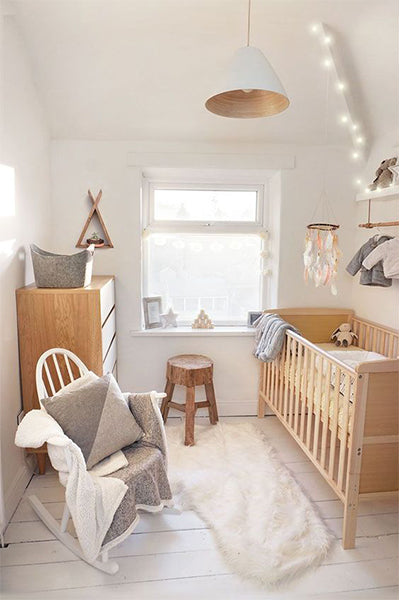 Baby Nursery Decor natural Hygge style