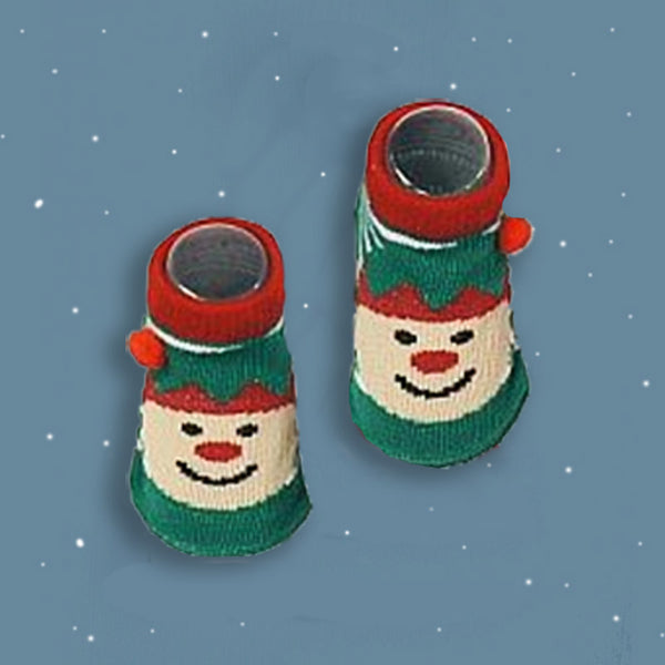 Baby Christmas Knitted Socks