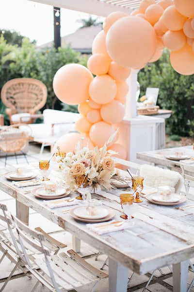 Girls Peach Baby Shower Theme 2022