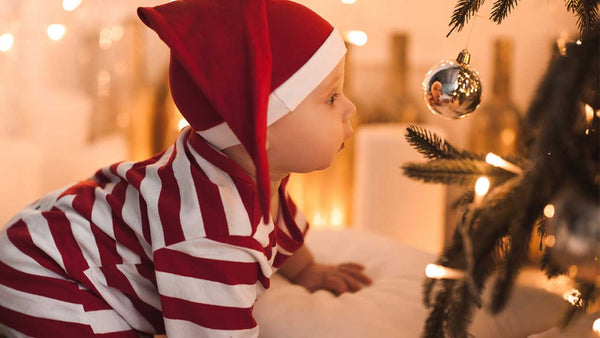 Baby and toddler decorate Christmas tree ideas 2021