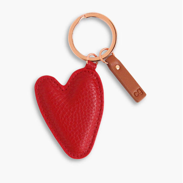 Caroline Gardner Coral Heart Keyring