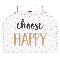 Choose happy suitcase by Sass and Belle