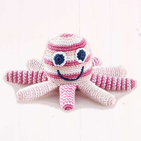 Pebblechild pale pink octopus toy