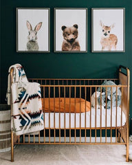 Baby Nursery Decor, gender neutral, green walls design 2021