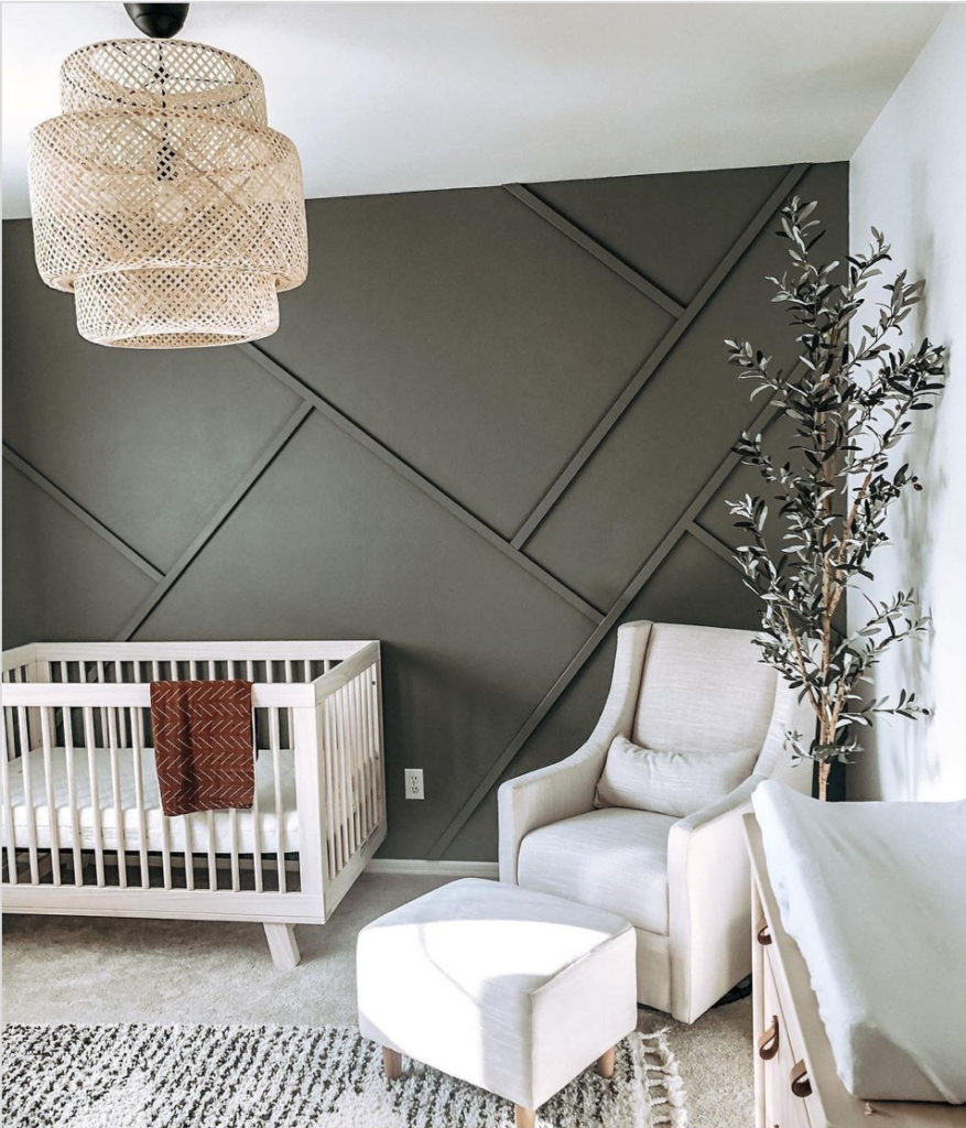 Baby Nursery Decor, panelling, unisex bedroom 2021