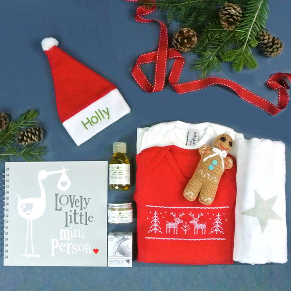 Personalised Baby's First Christmas Hamper