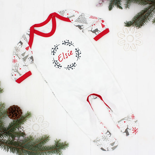 Personalised Baby's First Christmas outfit