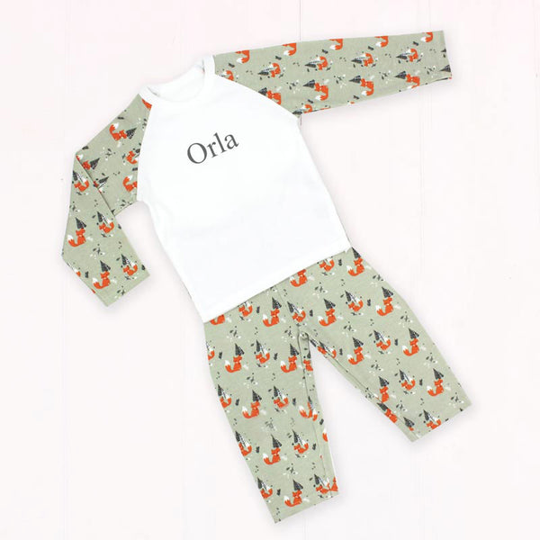 Personalised baby and toddler pyjamas