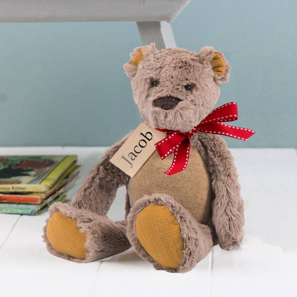 Personalised teddy bear for a baby shower gift