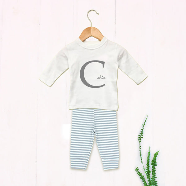 Personalised monogram baby outfit