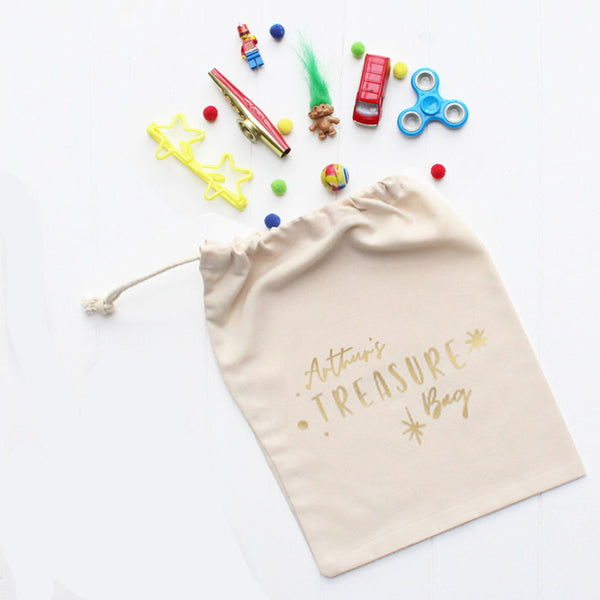 Personalised Childrens Treasure Bag