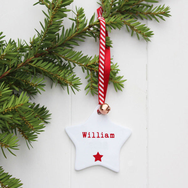 First Christmas Personalised Star