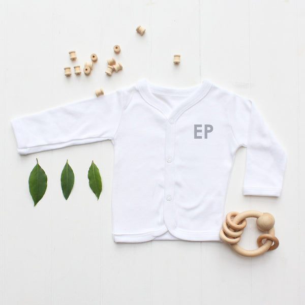 Personalised essential baby cardigan