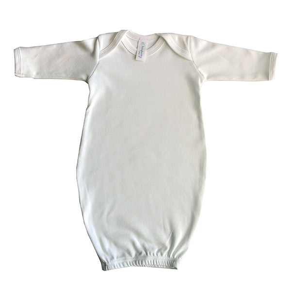 white baby sleepgown