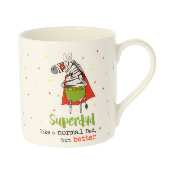 Superdad Father's day china mug