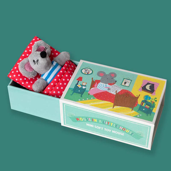 Rex london soft toy mouse in a house