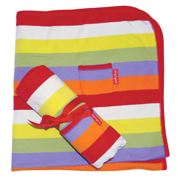 Toby tiger bright stripe blanket