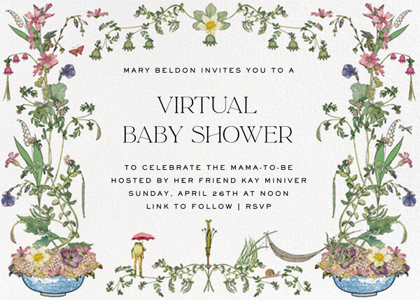 Virtual Baby Shower invitations