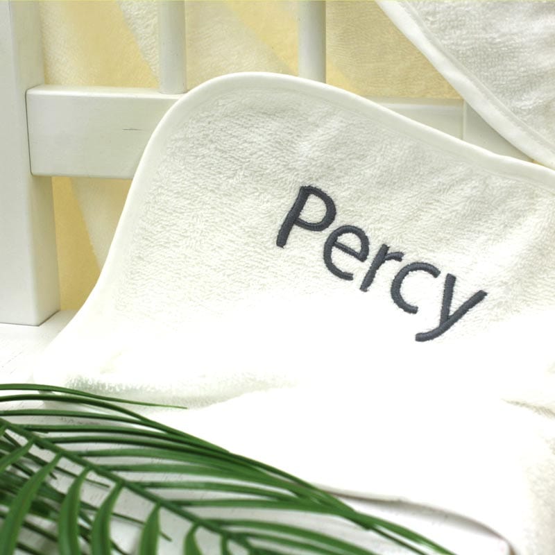 Personalised Panda Hooded Baby Towel