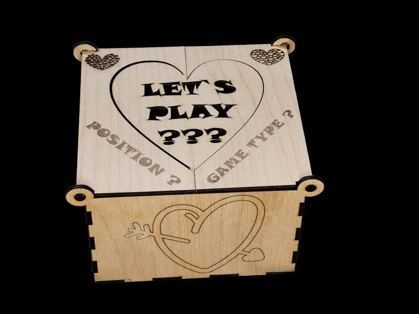 BAWERO LET`S PLAY ??? Spiel Paarspiel Partnerspiel Liebesspiel Beziehungsspiel Rollenspiel Liebesleben Abenteuer Holzbox Liebe Love 13x12x8cm (Deutsch)