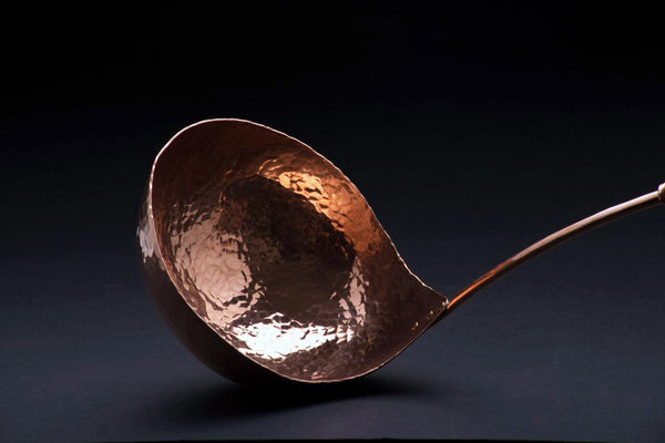 copper soup ladle