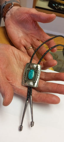 Turquoise Bolo Tie from 1956