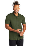 Mercer+Mettle‚Ñ¢ Stretch Pique Full-Button Polo MM1006