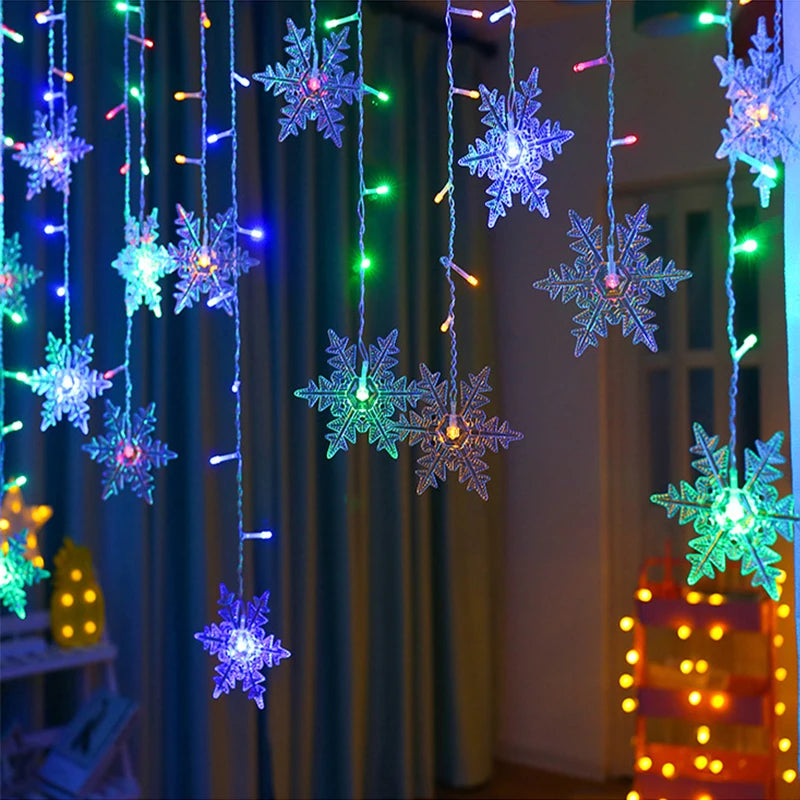 Enchanting LED Snowflake Fairy Lights for Christmas - Image 24