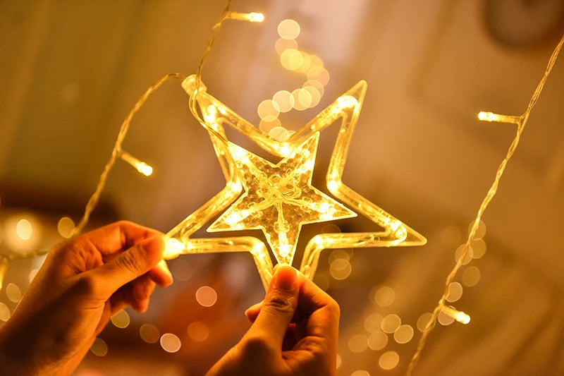 LED Star & Moon Fairy String Lights for Christmas - Image 34