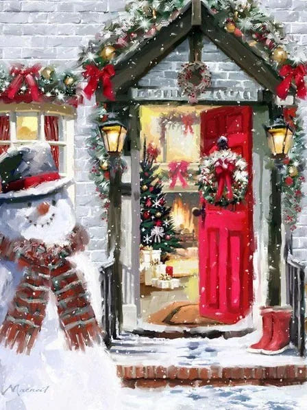 DIY Christmas Canvas Art: Custom Paint by Number - Image 11