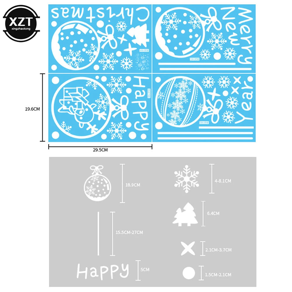 Festive Santa & Elk Christmas Window Stickers - Image 52