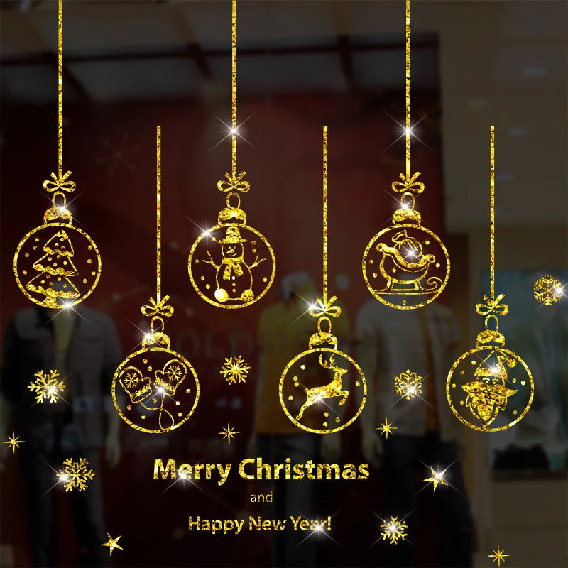 Festive Santa Claus Window Clings for Christmas Cheer - Image 62
