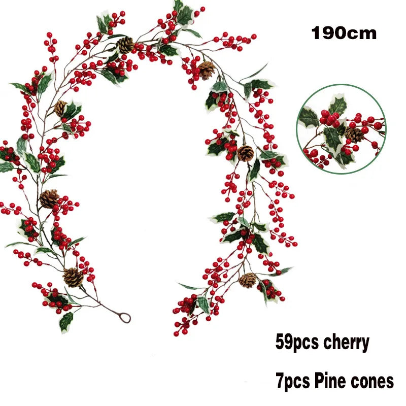 Festive Burgundy Berry Picks for Holiday Decor - Image 13