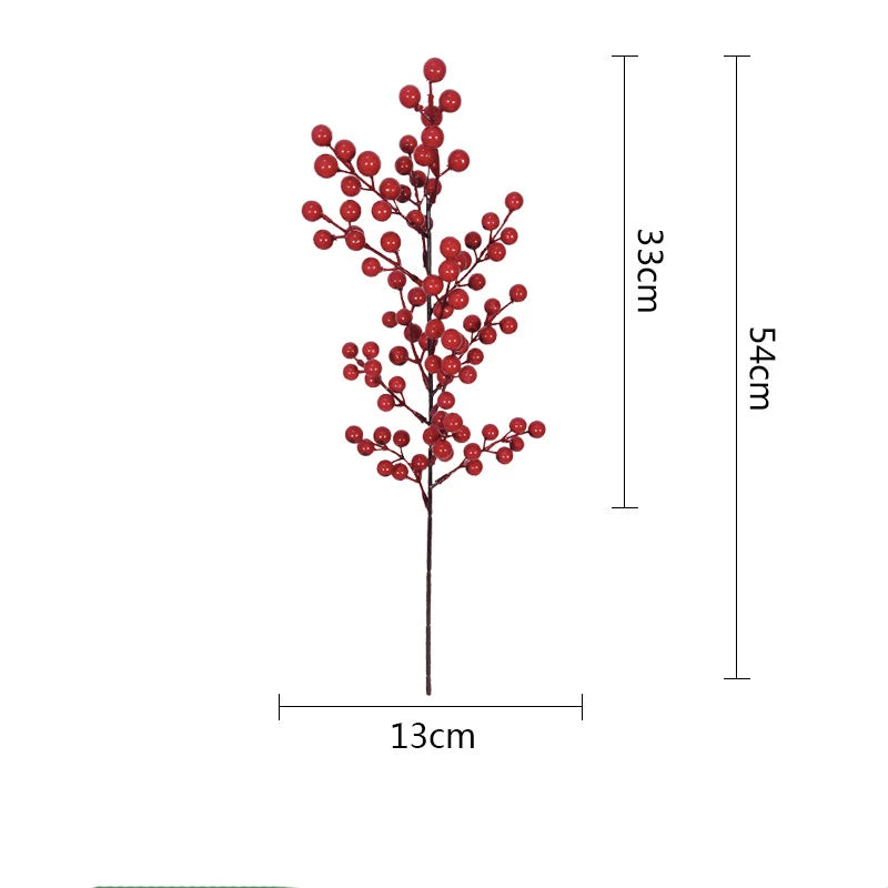 Festive Burgundy Berry Picks for Holiday Decor - Image 4