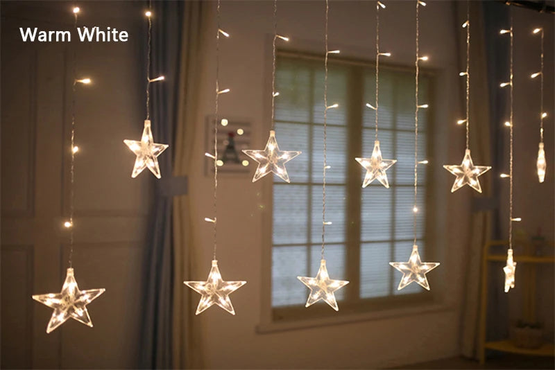 LED Star & Moon Fairy String Lights for Christmas - Image 40