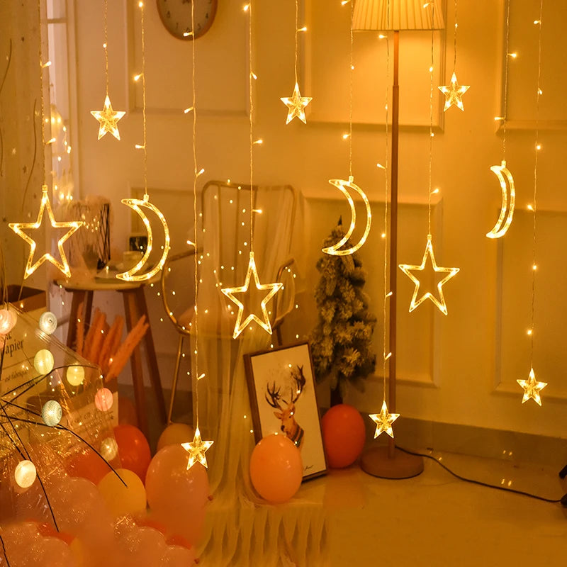 LED Star & Moon Fairy String Lights for Christmas - Image 32