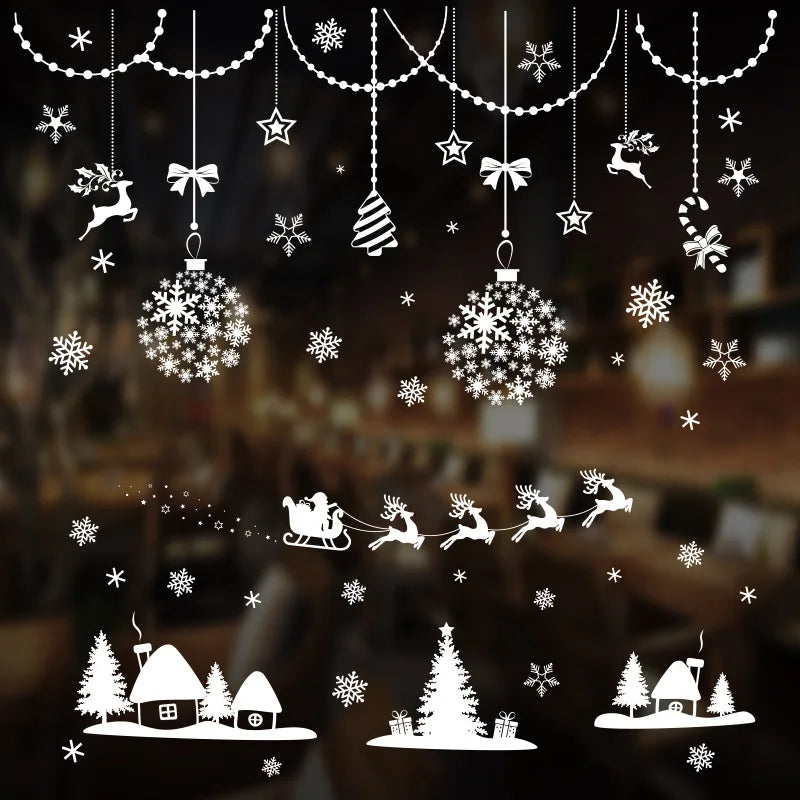 Festive Santa Claus Window Clings for Christmas Cheer - Image 19