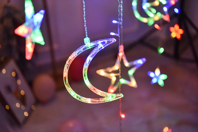 LED Star & Moon Fairy String Lights for Christmas - Image 38