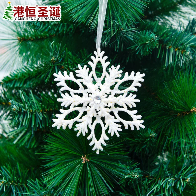 Large White Snowflake Ornaments for Festive Decor - Image 9